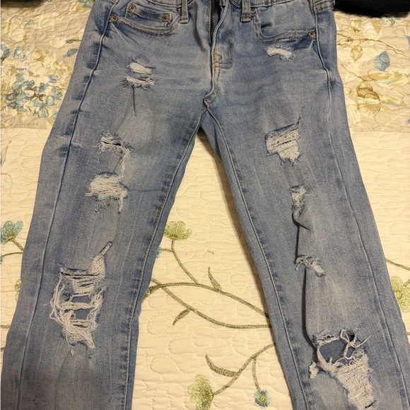 Aeropostale Denim - Aeropostale Light Blue Distressed Skinny Jeans